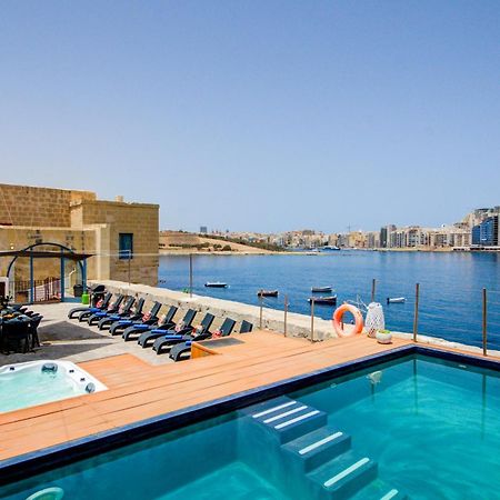 Valletta Waterfront Villa With Pool And Jacuzzi Exterior foto